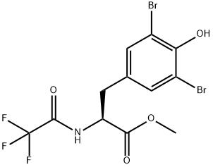 3,5-DIBROMOTYROSINE TRIFLUOROACETAMIDE METHYL ESTER Structure