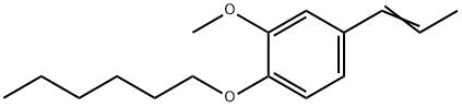 Hexyliso-eugenol Structure
