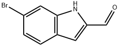6-ブロモ-1H-インドール-2-カルブアルデヒド 化学構造式