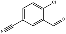 4-氟-3-甲酰基苯腈 结构式
