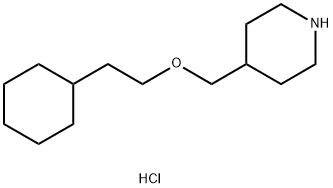 4-[(2-CYCLOHEXYLETHOXY)METHYL]PIPERIDINEHYDROCHLORIDE,1051919-42-6,结构式