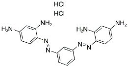 4,4'-[1,3-フェニレンビス(アゾ)]ビス[1,3-ベンゼンジアミン] 化学構造式