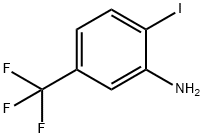 3-アミノ-4-ヨードベンゾトリフルオリド 化学構造式