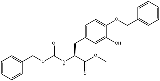 3-Hydroxy-N-[(phenylMethoxy)carbonyl]-O-(phenylMethyl)-L-tyrosine Methyl Ester Structure