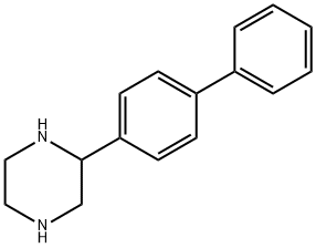 2-ビフェニル-4-イルピペラジン 化学構造式