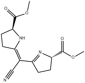 DIMETHYL (1S,9S)-5-CYANOSEMICORRIN-1,9-DICARBOXYLATE Structure
