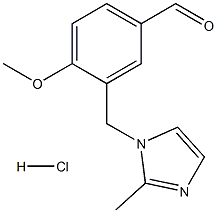 4-METHOXY-3-(2-METHYL-IMIDAZOL-1-YLMETHYL)-BENZALDEHYDE HYDROCHLORIDE Structure
