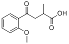2-甲基-4-氧-4-(2'-甲氧苯基)丁酸 结构式