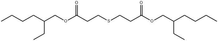 3,3'-チオビスプロパン酸ビス(2-エチルヘキシル) 化学構造式
