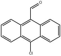 10-クロロ-9-アントラセンカルボアルデヒド 化学構造式