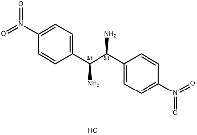 (1S,  2S)-1,2-Bis(4-nitrophenyl)-1,2-ethanediamine  dihydrochloride Struktur