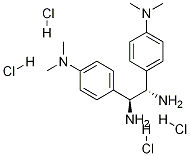 (1S,2S)-1,2-Bis(4-dimethylaminophenyl)-1,2-ethanediamine  tetrahydrochloride Structure