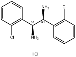 (1S,  2S)-1,2-Bis(2-chlorophenyl)-1,2-ethanediamine  dihydrochloride Structure