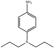 p-(ジプロピルアミノ)アニリン 化学構造式
