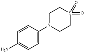 4-(4-氨苯基)硫代吗啉-1,1-二氧化物, 105297-10-7, 结构式