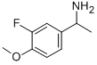 1-(3'-FLUORO-4'-METHOXYPHENYL)ETHYLAMINE Structure
