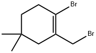 1-broMo-2-(broMoMethyl)-4,4-diMethylcyclohex-1-ene Struktur