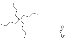 Tetrabutylammonium acetate Struktur