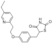 Pioglitazone 化学構造式