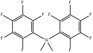 ビス(ペンタフルオロフェニル)ジメチルシラン 化学構造式
