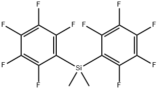 BIS(PENTAFLUOROPHENYL)DIMETHYLSILANE Struktur