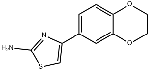 4-(2,3-DIHYDRO-BENZO[1,4]DIOXIN-6-YL)-THIAZOL-2-YLAMINE 化学構造式