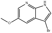 3-溴-5-甲氧基-1H-吡咯并[2,3-B]吡啶, 1053655-76-7, 结构式