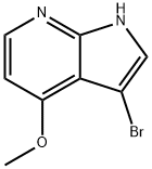 3-broMo-4-Methoxy-1H-pyrrolo[2,3-b]pyridine Struktur