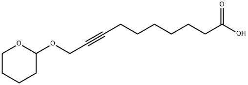 10-(2-テトラヒドロピラニルオキシ)-8-デシン酸 化学構造式