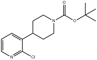 tert-butyl 4-(2-chloropyridin-3-yl)piperidin-1-carboxylate Struktur