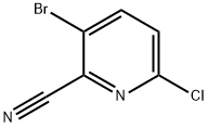 3-溴-6-氯吡啶-2-甲腈 结构式
