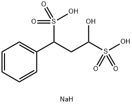 1-Hydroxy-3-phenyl-1,3-propanedisulfonic acid disodium salt Struktur