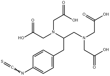 1-(4-ISOTHIOCYANATOBENZYL)ETHYLENEDIAMINE-N,N,N',N'-TETRAACETIC ACID Structure