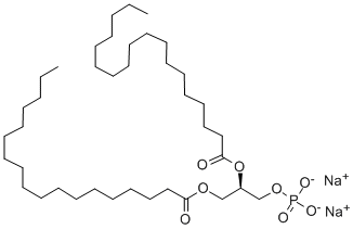 1,2-DISTEAROYL-SN-GLYCERO-3-PHOSPHATIDIC ACID · DISODIUM SALT 化学構造式