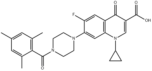 3-Quinolinecarboxylic acid, 1-cyclopropyl-6-fluoro-1,4-dihydro-4-oxo-7-[4-(2,4,6-triMethylbenzoyl)-1-piperazinyl]-|