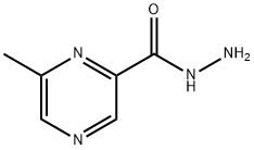 6-甲基吡嗪-2-碳酰肼 结构式