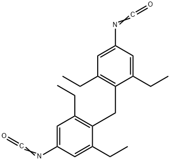 4,4`-亚甲基二(2,6-二乙基苯基异氰酸酯),105442-35-1,结构式
