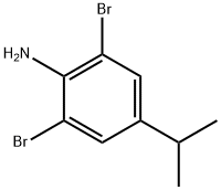 2,6-ジブロモ-4-イソプロピルアニリン 化学構造式