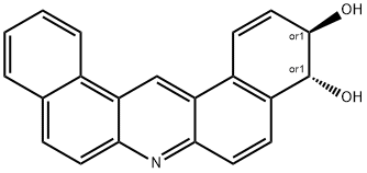 Dibenz(a,j)acridine-3,4-diol, 3,4-dihydro-, trans- Structure