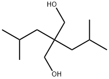 2,2-ジイソブチル-1,3-プロパンジオール 化学構造式