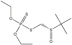 ジチオりん酸O,O-ジエチルS-(tert-ブチルスルフィニルメチル) 化学構造式