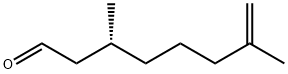 [R,(+)]-3,7-Dimethyl-7-octenal Struktur