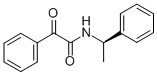 Α-羰基-N-[(R)-1-苯基乙基]苯基乙酰胺, 10549-15-2, 结构式