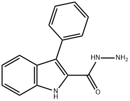 3-苯基-1H-吲哚-2-卡巴肼, 105492-12-4, 结构式