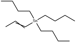 三正丁基(1-丙烯基)锡 结构式