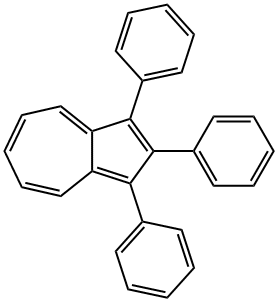 1,2,3-トリフェニルアズレン 化学構造式