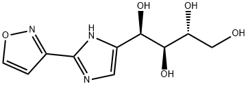 1,2,3,4-Butanetetrol, 1-[2-(3-isoxazolyl)-1H-iMidazol-5-yl]-, (1R,2S,3R)- Structure
