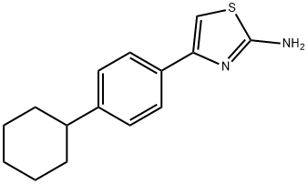 4-(4-CYCLOHEXYLPHENYL)-1,3-THIAZOL-2-AMINE Struktur