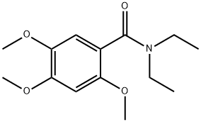 BENZAMIDE, N,N-DIETHYL-2,4,5-TRIMETHOXY- Structure