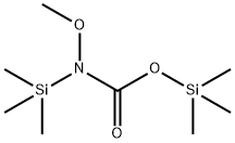 N-メトキシ-N,O-ビス(トリメチルシリル)カルバマート 化学構造式
